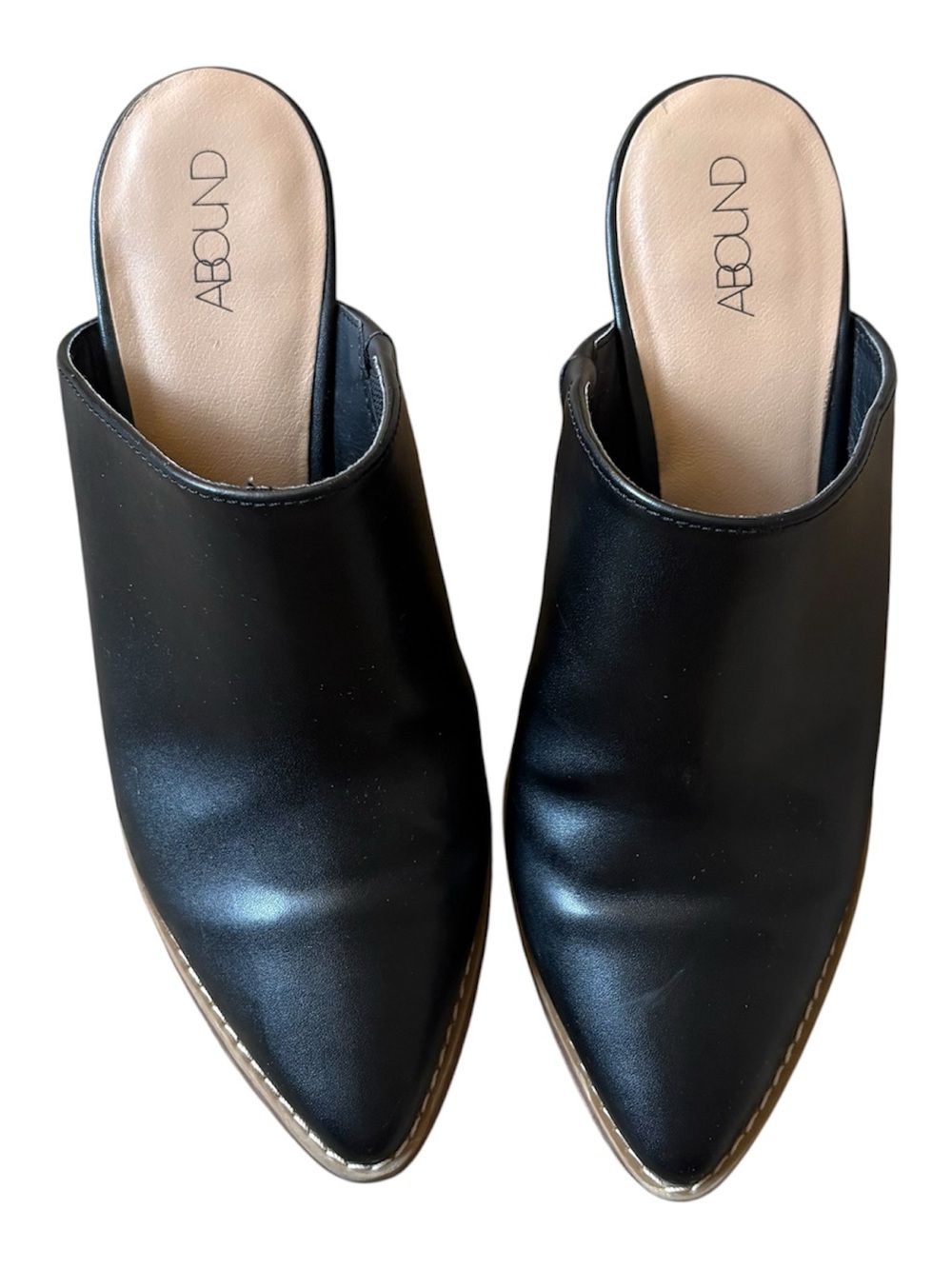 Abound Back Faux Leather Pointed Toe Mules Size Women’s 7